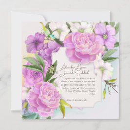 Invitación a la boda suntuosa