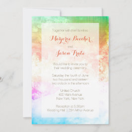 Invitación a la boda Swirl Sunrise Multi