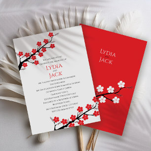 Invitación a la boda temática de la floración de c