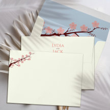 Invitación a la boda temática de la floración del