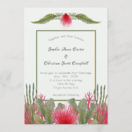 Invitación a la boda temática de la playa náutica