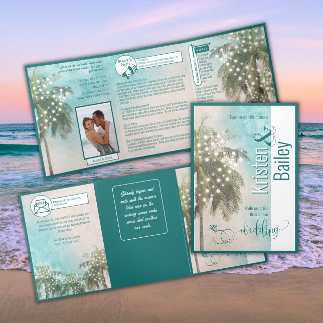 Invitación a la boda temática de la triple playa (Subido por el creador)
