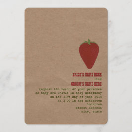 Invitación a la boda temática del mercado agrícola