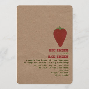 Invitación a la boda temática del mercado agrícola