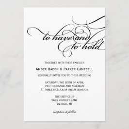 Invitación a la boda| Tener que retener