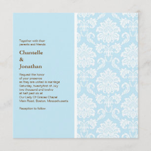 Invitación a la boda Tiffany Damask