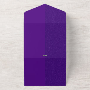 Invitación a la boda todo en uno con ruido morado 