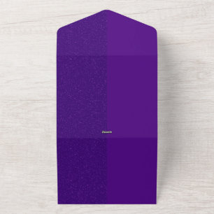 Invitación a la boda todo en uno con ruido morado 