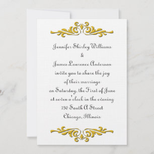 Invitación a la boda tradicional