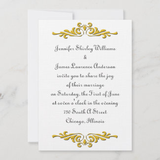 Invitación a la boda tradicional