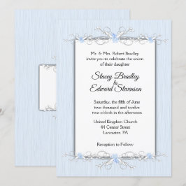 Invitación a la boda tradicional de la simplicidad