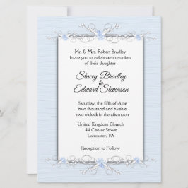 Invitación a la boda tradicional de la simplicidad