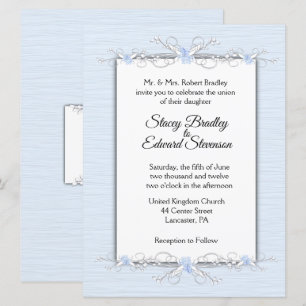 Invitación a la boda tradicional de la simplicidad