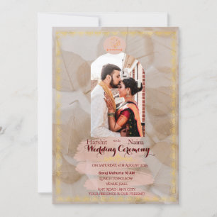 Invitación a la boda tradicional india