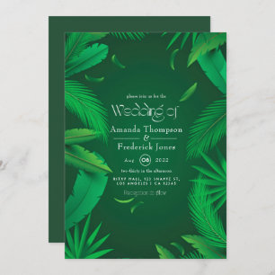 Invitación a la boda tropical