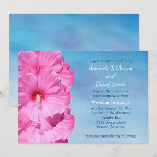Invitación a la boda tropical (acuarela)