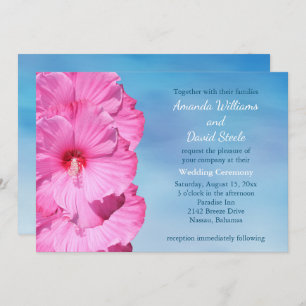 Invitación a la boda tropical (acuarela)