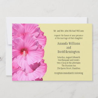 Invitación a la boda tropical (amarillo)