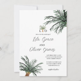 Invitación a la Boda Tropical Moderna