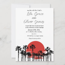Invitación a la Boda Tropical Moderna