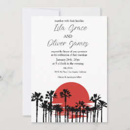 Invitación a la Boda Tropical Moderna