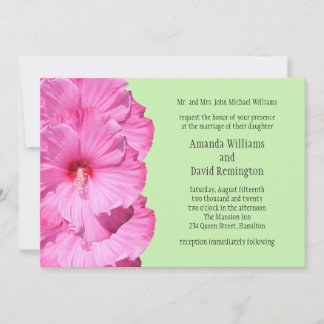 Invitación a la boda tropical (verde)