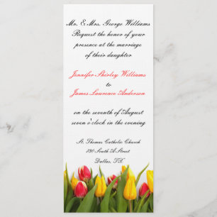 Invitación a la boda Tulip