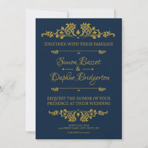 Invitación a la boda: Un asunto de oro