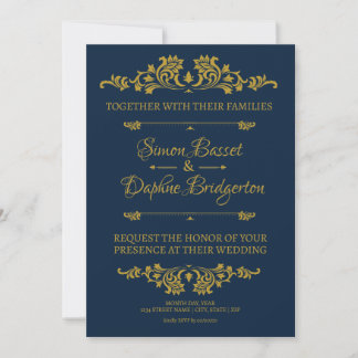 Invitación a la boda: Un asunto de oro