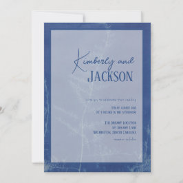 Invitación a la boda única de Blue Boho