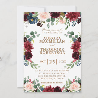 Invitación a la boda única de la Marina Rosa de Bo