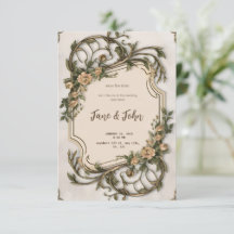 Invitación a la boda veneciana elegante [personali