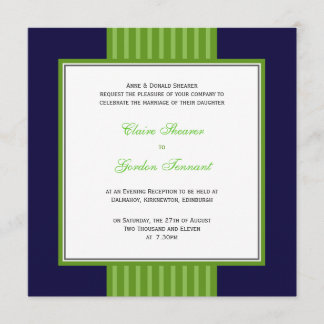 Invitación a la Boda Verde Azul y Lime de la Marin