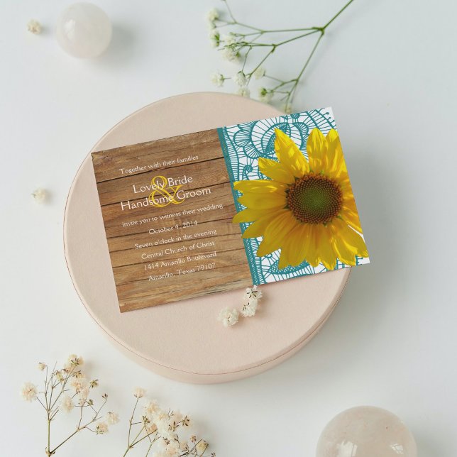 Invitación a la boda Verde azulada de la boda de l (Subido por el creador)