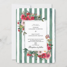Invitación a la Boda Verde Basil