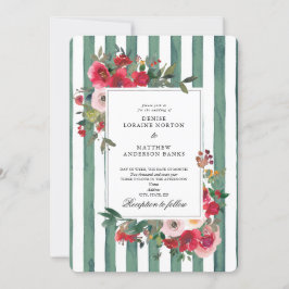 Invitación a la Boda Verde Basil