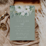 Invitación a la Boda Verde de Eucalyptus Floral Sa<br><div class="desc">Se trata de una elegante invitación a la boda con tonos salvia y crema y hermosos eucaliptos acuáticos y elementos florales. // Para ver los artículos a juego, por favor visite la colección "EVANGLINIE" en la tienda Sincerely By Nicole Zazzle. * Si te gusta este diseño pero no lo ves...</div>
