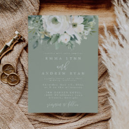 Invitación a la Boda Verde de Eucalyptus Floral Sa