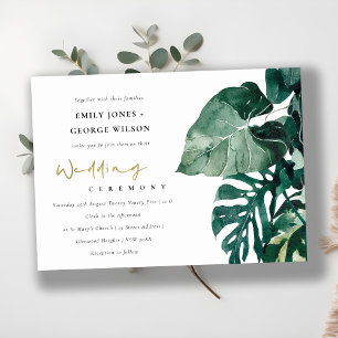 Invitación a la Boda Verde de la Foliage de Monste