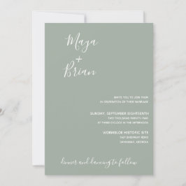 Invitación a la boda verde de los sabios modernos