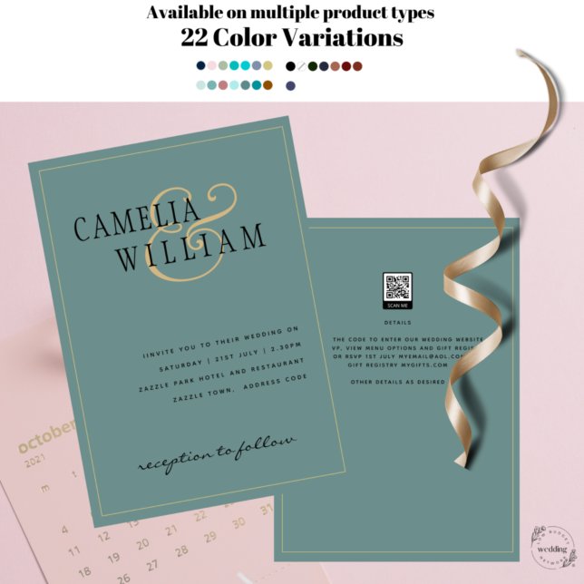 Invitación a la boda verde de los sabios modernos (Subido por el creador)