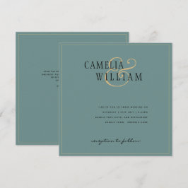 Invitación a la boda verde de los sabios modernos