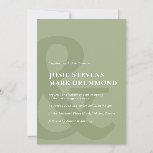 Invitación a la boda verde del sabio de Ampersand (Anverso)