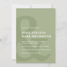 Invitación a la boda verde del sabio de Ampersand