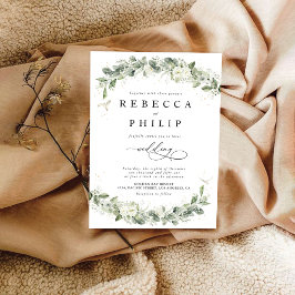 Invitación a la boda verde Dusty Sage