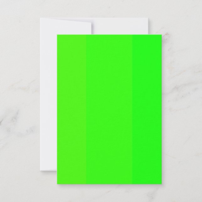 Invitación a la boda verde neón (Anverso)