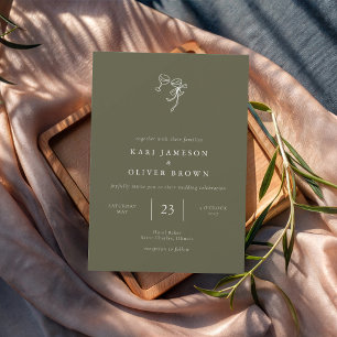 Invitación a la Boda Verde Oleícola HEIDI