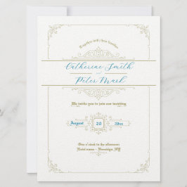 Invitación a la boda victoriana