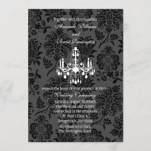 Invitación a la boda victoriana de Damasco