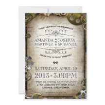 Invitación a la boda victoriana de vintage de Stea